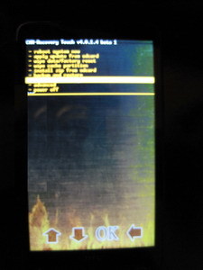 Touch Capable ClockworkMod_Recovery